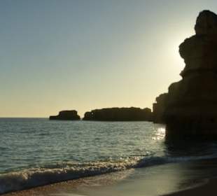 Sonnenuntergang bei Praia da Coelha (Hasenstrand)