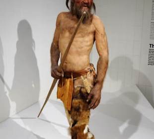 Rekonstruktion des Gletscherfundes "Ötzi"