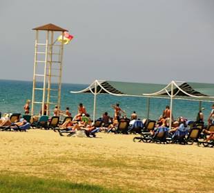 Evrenseki an der Promenade schon eng das ganze