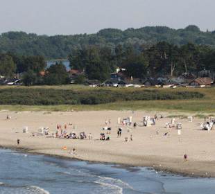 Der Strand Priwall an der Trave