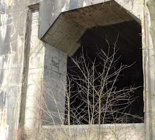 Geplante Materialschleuse am Bunker