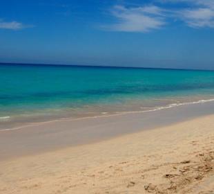 Mittags um 15 Uhr am Strand.