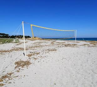 Beach-Volleyballfeld an der Cala Liberotto