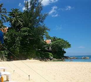Restaurant vom Strand aus