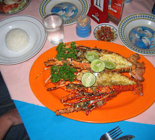 Lobster, bei Mama Putu in Sanur