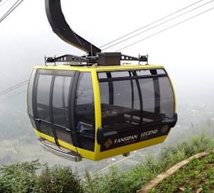 Kabine kommt vom Gipfel