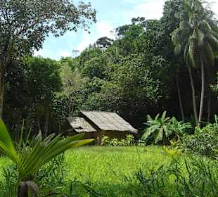 Einsame Hütte in der Nähe des Strandes