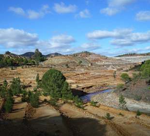 Landschaftsmotiv Bergbauanlage von Rio Tinto