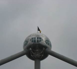 Die Spitze des Atomiums