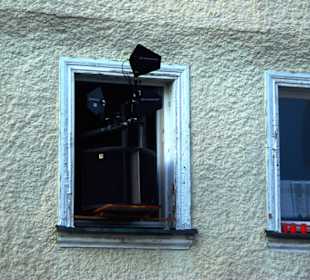 Lautsprecher für die Prozession