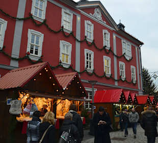 Steinweg / Rathaus mit Weihnachtsbuden