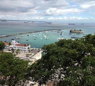 Blick über den Hafen von Salvador