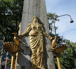 Der Hotmannspief-Brunnen in Aachen