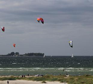 Kitesurfen vor Laboe