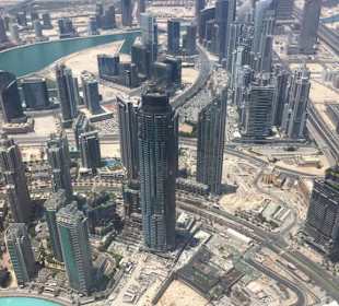 Burj Khalifa Ausblick von der Aussichtsplattform