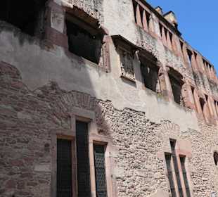 Der Frauenzimmerbau auf Schloss Heidelberg
