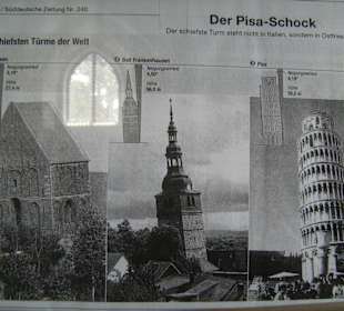 Infotafel in der Kirche