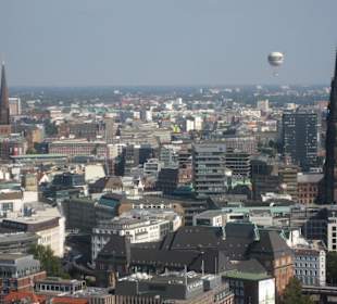 Herrliche Aussicht über Hamburg