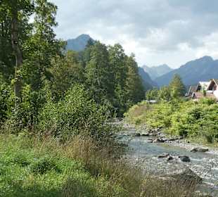 Bei einem Spaziergang entlang der Trettach