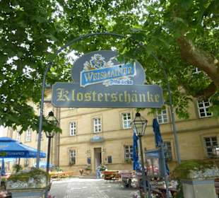 Biergarten der Klosterschänke bei Kloster Banz