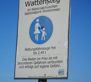 Infotafel am Wattensteg Burhave