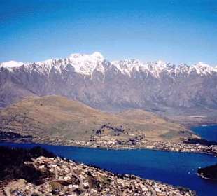 Queenstown am Ufer des Lake Wakatipu