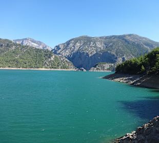 Blick auf den Stausee