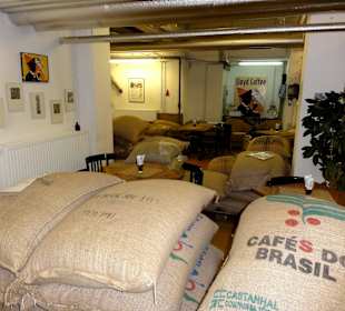 Säcke mit Rohkaffee