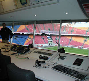 Blick von der Reporterkabine