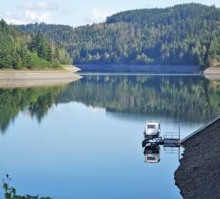 Blick über die Trinkwassertalsperre Mauthaus