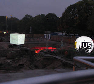 Baustelle U 5 vor dem Roten Rathaus