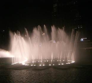 Wasserföntänen am Abend