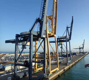 Teilansicht des Hafens