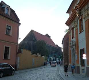 Blick von der Dominsel zur Sand-Insel
