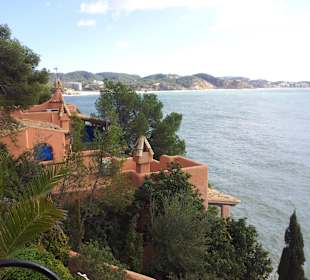 Blick von Cala Fornells nach Paguera