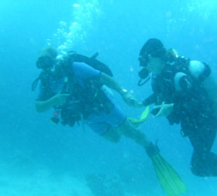 Hochzeitsantrag unter Wasser