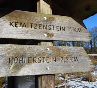 Wegweiser zum Kemitzenstein