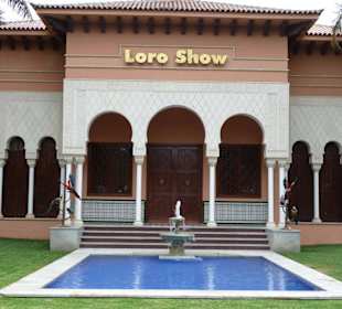 Gebäude für Papageien Show