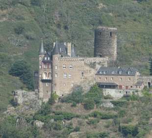 Burg Katz (Blick vom Loreley-Plateau)