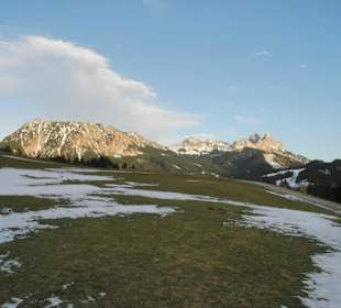 Tannheimer Berge gesehen von Grän