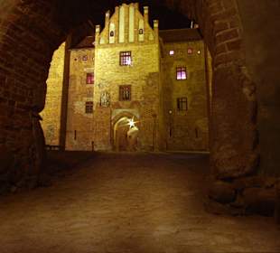 Szyja bramna na przedzamczu