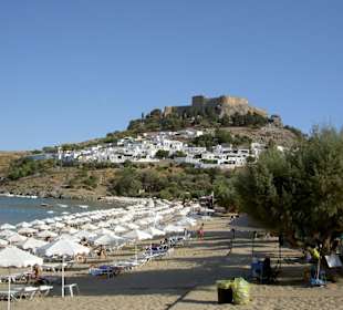 Sandstrand in Lindos