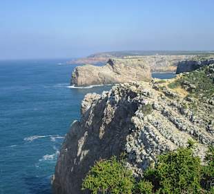 Die Klippen bei Ponta Sagres