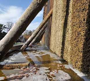 Das Solebassin des Gradierwerkes
