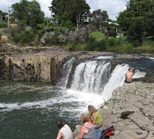 an den Wasserfällen