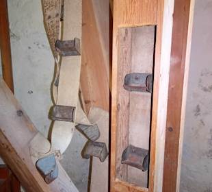 Blick auf einen Elevator in der Stiftsmühle