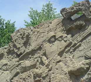 Aufstieg zum Mamajew Hügel