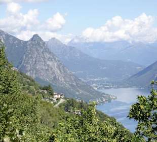 Aussicht vom Monte Brè auf den Luganer See