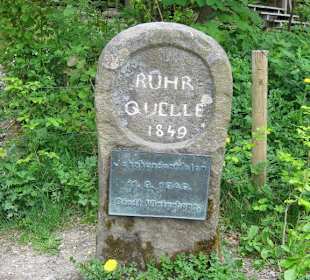 Gedenktafel der Ruhrquelle