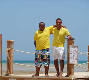 Abdallah und Aladin bei der Arbeit